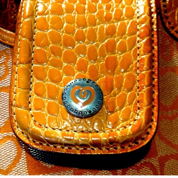 BRIGHTON Orange 2005 Vintage RARE Juliet Signature Handbag - Picture 5 of 14